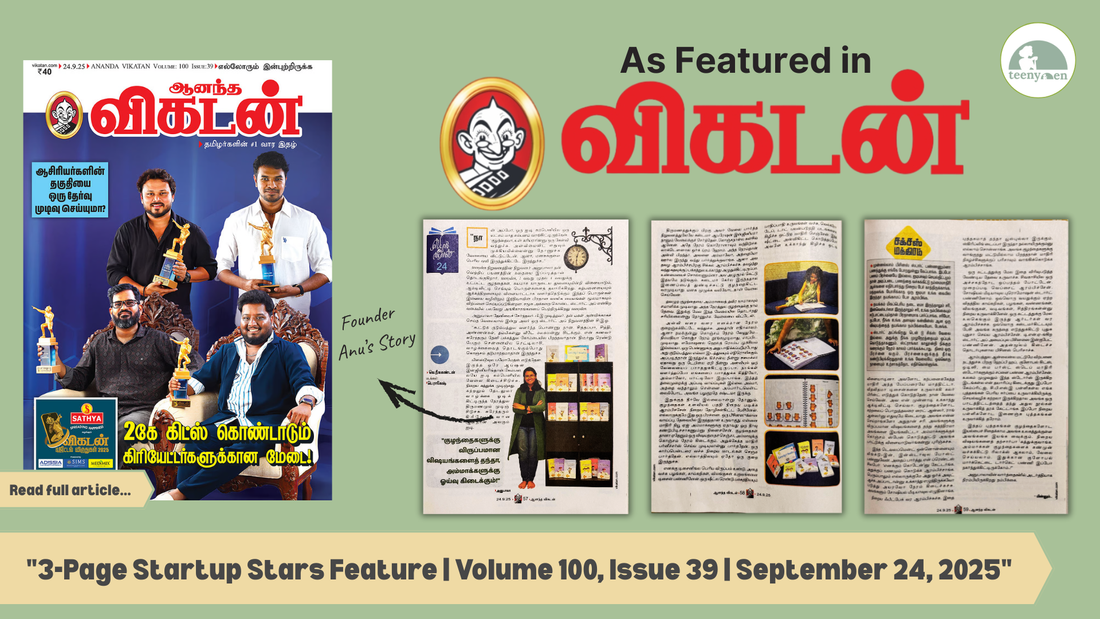 Teenyden Featured in Ananda Vikatan's Startup Stars Section