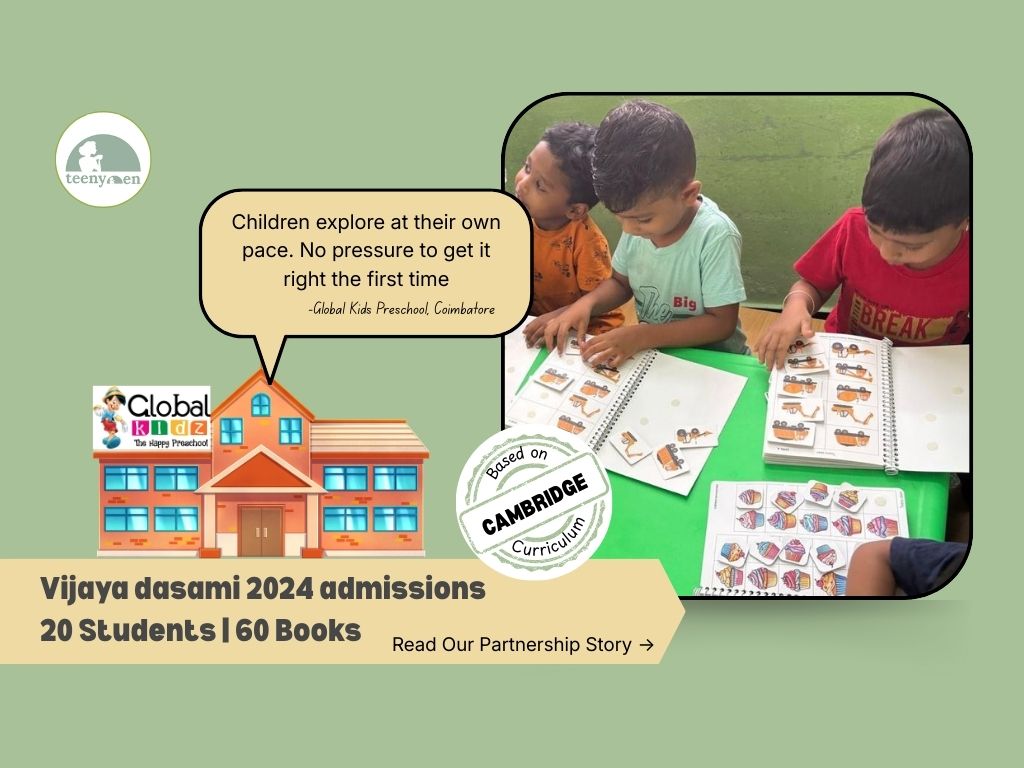 Global Kids Preschool, Coimbatore Chooses Teenyden Activity Books for the Cambridge Curriculum