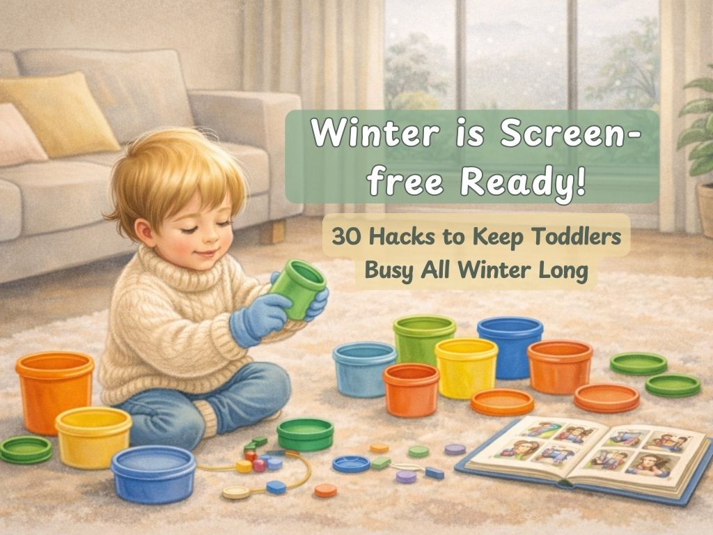Keep Toddlers Busy All Winter: 30 Screen Free Toddler Activities for Winter