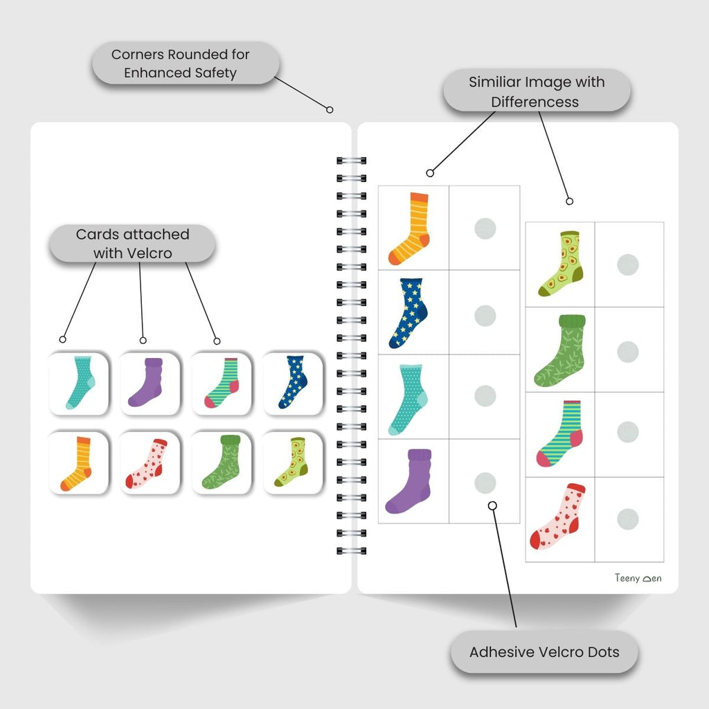 Teenyden do sheets activity book with visual perception activities for screen free play