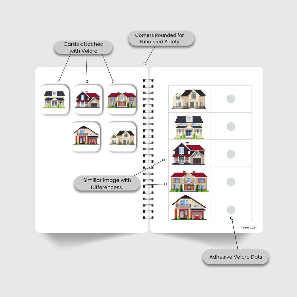 Teenyden do sheets Level 4 screen free activity book with visual discrimination activities