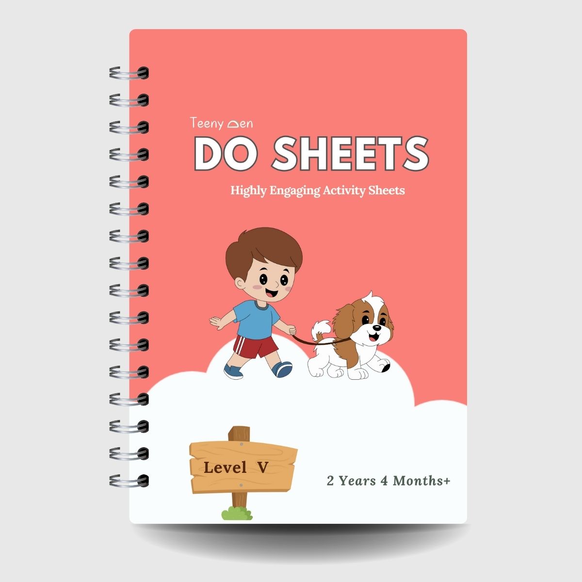 Front cover of Teenyden Do sheets Activity Book for screen free play in children aged 2+ years