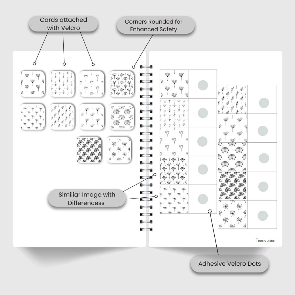 Teenyden do sheets Level 5 activity book with pattern recognition activities for 2+ years old kids