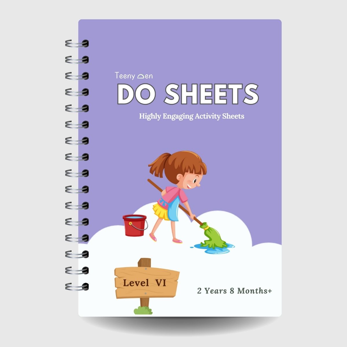 Front cover of Teenyden Do sheets Level 6 activity book for screen free play in children aged 3+ years